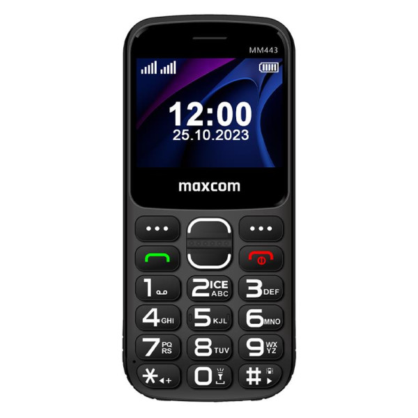Maxcom mm443 4g dokiga nuputelefon, must Maxcom mm443 4g dokiga nuputelefon, must