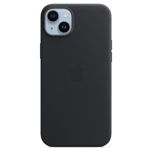 Iphone 14 plus leather case with magsafe - midnight