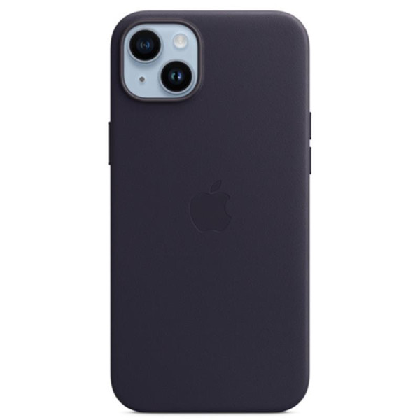 Iphone 14 plus leather case with magsafe - ink