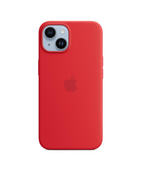 Iphone 14 magsafe silikoonümbris, punane