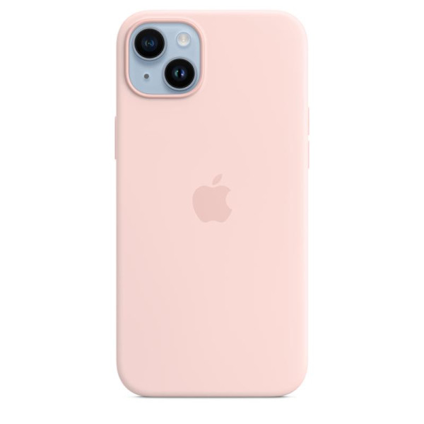 Iphone 14 plus magsafe silikoonümbris, roosa