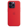 Iphone 14 pro magsafe silikoonümbris, punane
