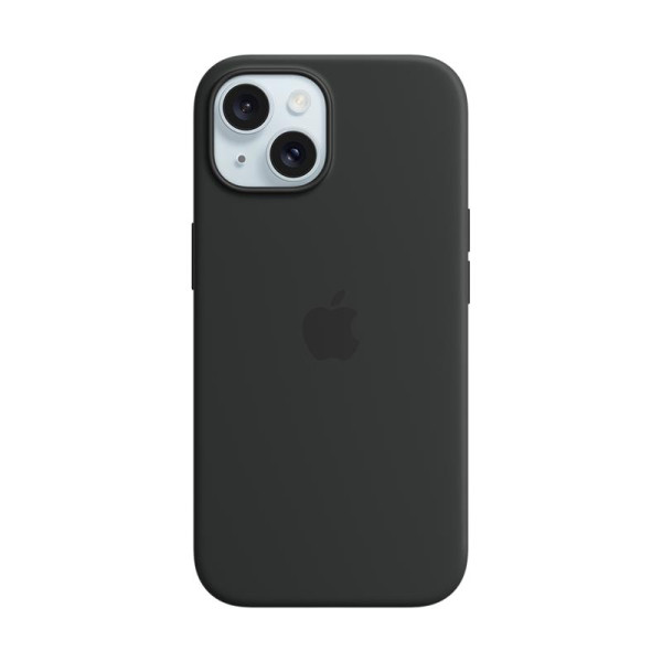 Iphone 15 silicone case with magsafe - black