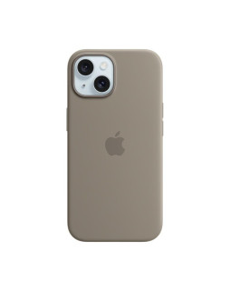 Iphone 15 silicone case with magsafe - clay