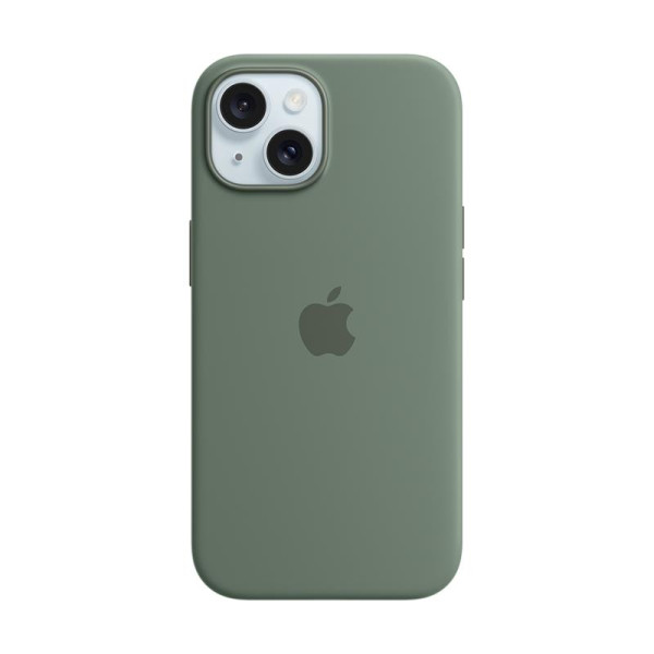 Iphone 15 silicone case with magsafe - cypress