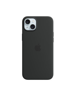 Iphone 15 plus silicone case with magsafe - black