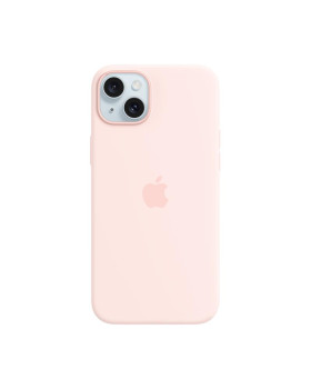 Iphone 15 plus silicone case with magsafe - light pink