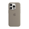 Iphone 15 pro silicone case with magsafe - clay