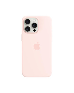 Iphone 15 pro max silicone case with magsafe - light pink