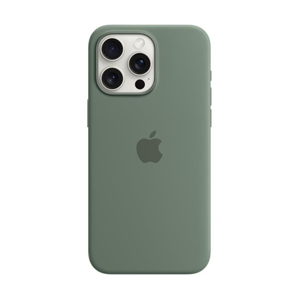 Iphone 15 pro max silicone case with magsafe - cypress