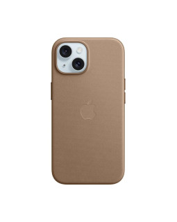 Iphone 15 finewoven case with magsafe - taupe