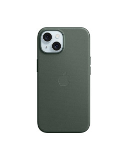 Iphone 15 finewoven case with magsafe - evergreen