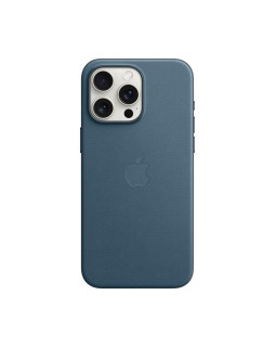 Iphone 15 pro max finewoven case with magsafe - pacific blue