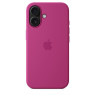 Iphone 16 silicone case with magsafe - fuchsia
