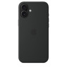 Iphone 16 plus silicone case with magsafe - black