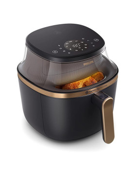 Kuumaõhufritüür, aknaga, philips 7,2 l, must