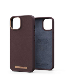 Njord  genuine leather case for iphone 14 (cognac)