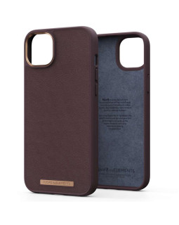 Njord  genuine leather case for iphone 14 plus (brown)