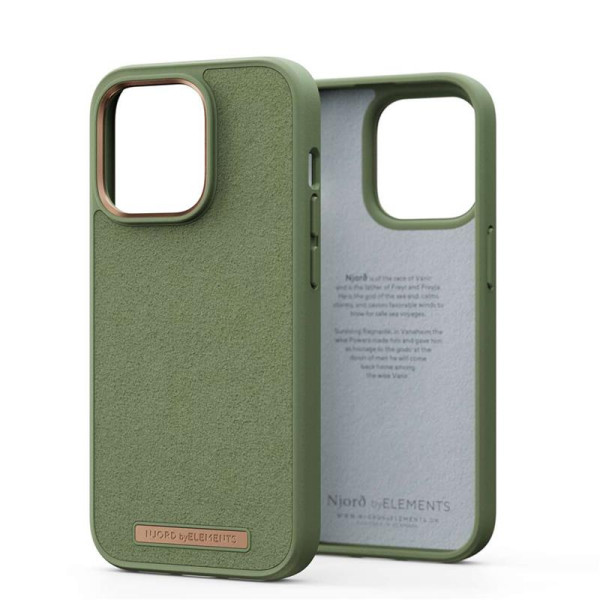 Njord  comfort+ case for iphone 14 pro (olive)