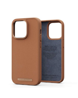 Njord  genuine leather case for iphone 14 pro (cognac)