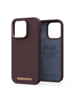 Njord  genuine leather case for iphone 14 pro (brown)