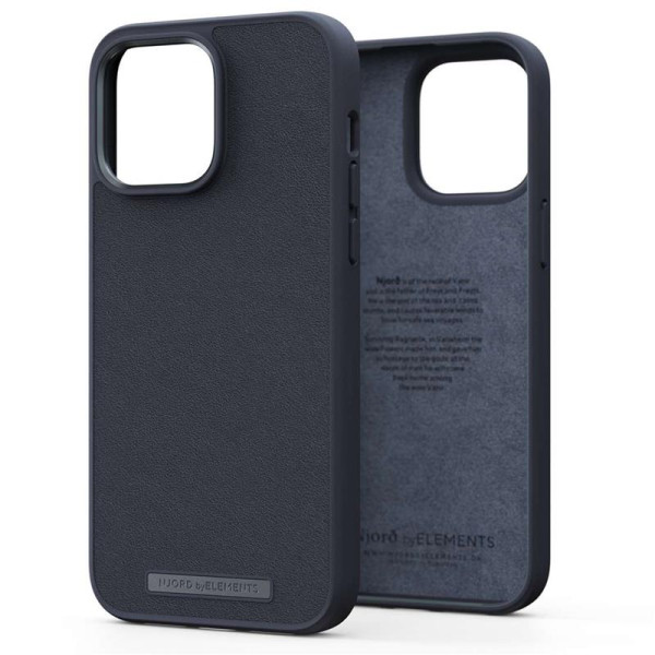 Njord  genuine leather case iphone 14 pro max (black)