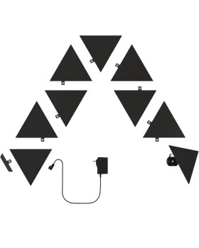 Nanoleaf shapes black triangles starter kit (9 panels) Nanoleaf shapes black triangles starter kit (9 panels)