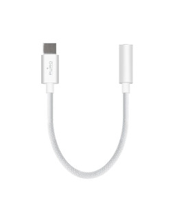 Adapter puro usb-c to jack 3,5 mm, 15cm, white Adapter puro usb-c to jack 3,5 mm, 15cm, white