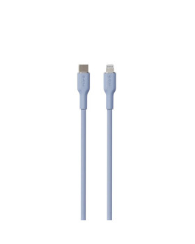 Kaabel puro soft usb-c/lightning, 1,5m, helesinine