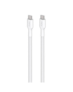 Kaabel puro braided usb-c/usb-c 240w, 2m, white