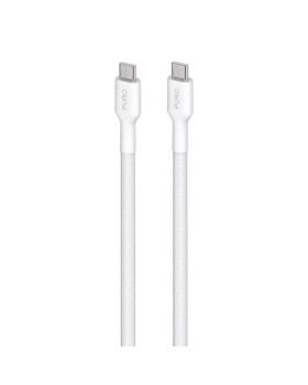 Kaabel puro braided usb-c/usb-c 240w, 2m, white