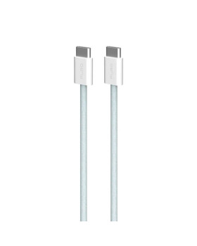 Kaabel puro braided usb-c/usb-c 60w, 1.5m, light blue Kaabel puro braided usb-c/usb-c 60w, 1.5m, light blue