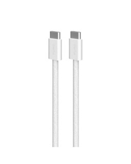 Kaabel puro braided usb-c/usb-c 60w, 1.5m, white