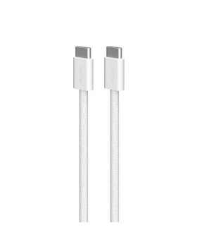 Kaabel puro braided usb-c/usb-c 60w, 1.5m, white