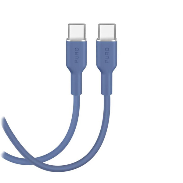 Cable puro soft usb-c/usb-c 1.5m, blue