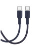 Cable puro soft usb-c/usb-c 1.5m, dark blue