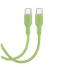 Cable puro soft usb-c/usb-c 1.5m, green