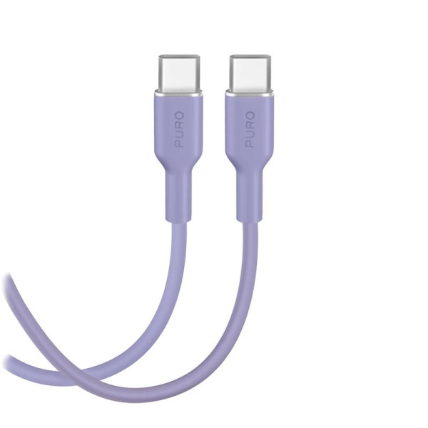 Cable puro soft usb-c/usb-c 1.5m, pink