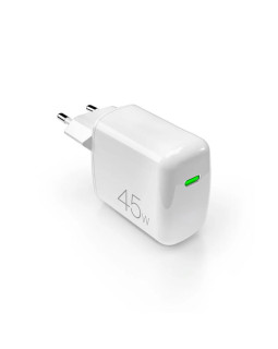Vooluadapter puro gan 45w usb-c, white