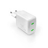 Vooluadapter puro gan 35w 2xusb-c, white