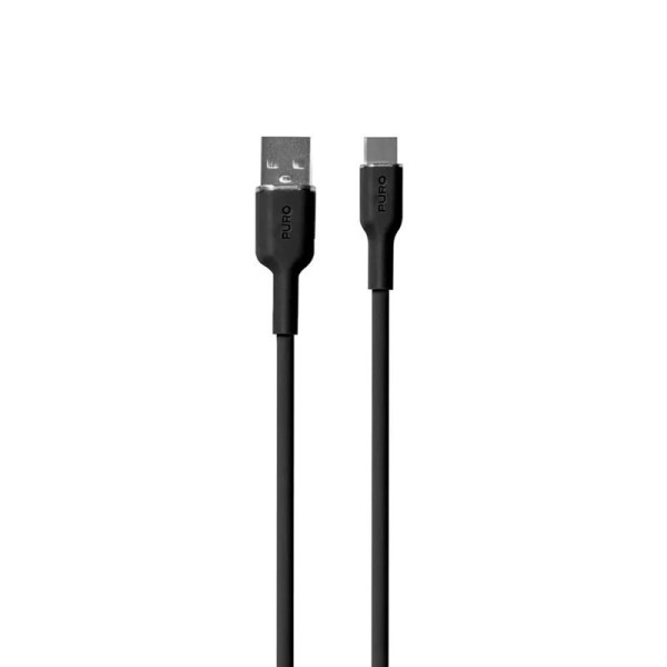 Kaabel puro soft usb/usb-c 1.5m, must