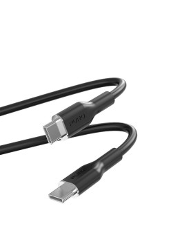 Kaabel puro soft usb-c/usb-c 1,5 m, must