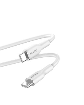 Kaabel puro soft usb-c/usb-c 1,5 m, valge