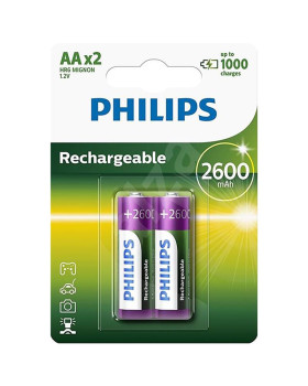 Akupatarei philips aa 2600mah 2 tk