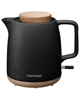 Veekeetja concept, keraamiline, must 1l