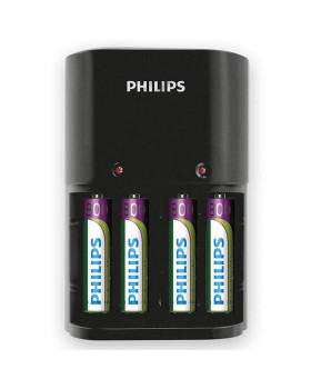 Laadija philips + 4 x aaa 800 mah