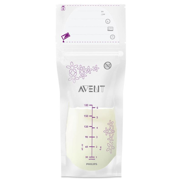 Philips avent rinnapiima säilituskotid 180ml, 25pcs Philips avent rinnapiima säilituskotid 180ml, 25pcs