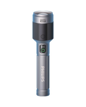 Philips led flashlight 60w, 2200 lm, 9000mah, usb-c