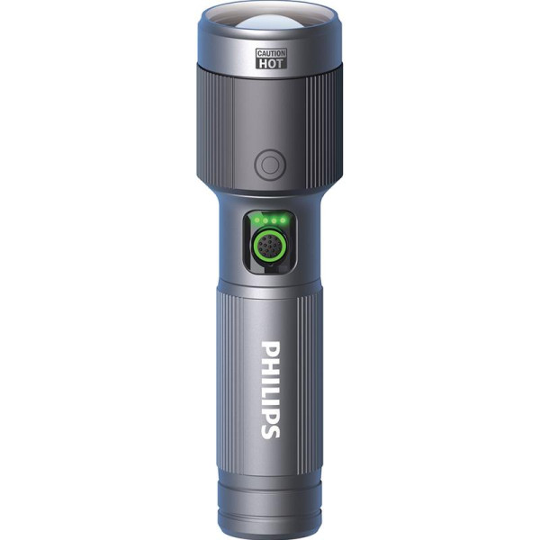 Philips led flashlight 30w, 1500 lm, 2000mah, usb-c