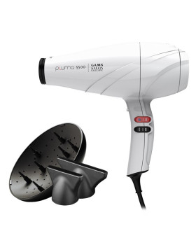 Föön ga.ma, pluma 5500 oxy-active, valge